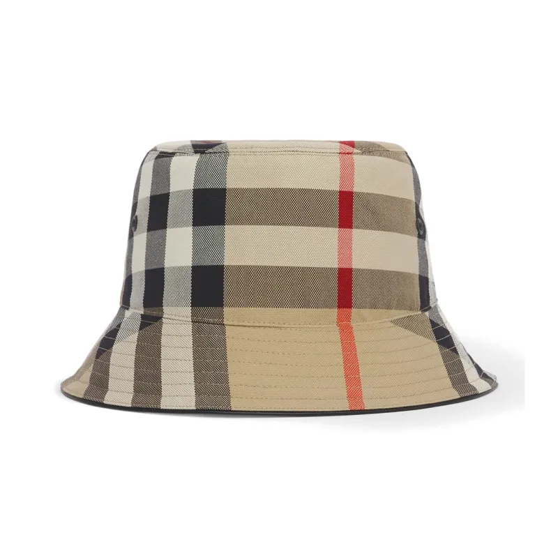 Burberry Women's Check Cotton Bucket Hat-0