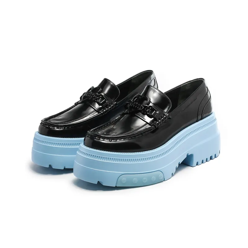BLOCCO5 Platform Shoes 6.5cm Women's Black Blue-1