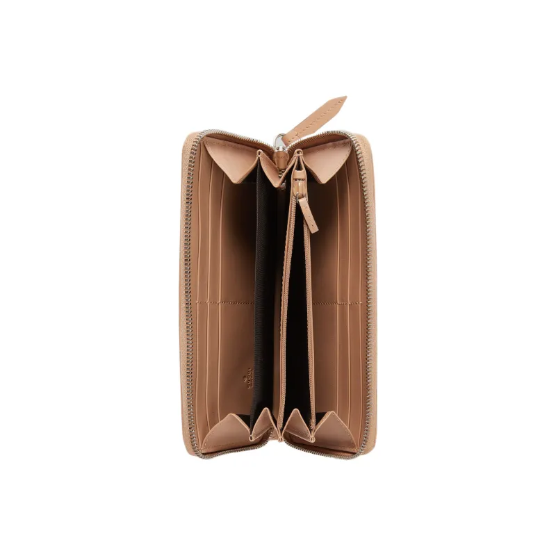 GUCCI GG Marmont Leather Wallet Women's Rose Beige-3
