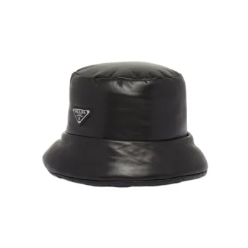 PRADA Logo-Enamelled Padded Designed Bucket Hat