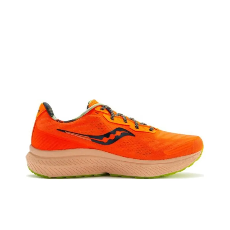Saucony Triumph 19 Anti Slip Wear Resistant Low Top Running Shoes Women's Orange-1