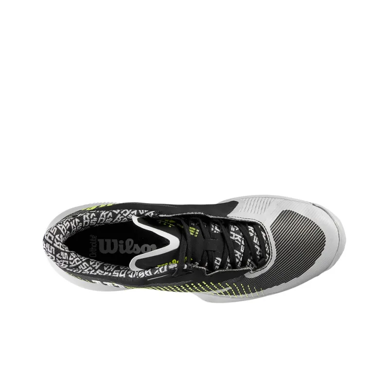 Wilson Kaos Swift Breathable Low Top Tennis Shoes Men's White Black Yellow-3