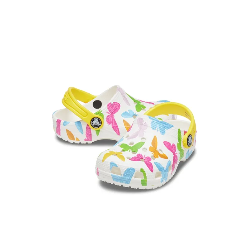 Crocs Classic Clog Anti-Slip Wear-Resistant Children's Sandals White Kids'-3