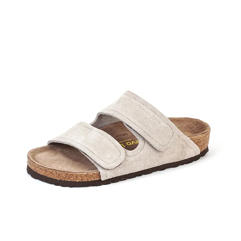 Devo Life Slide Slippers Women's Gray/Black/Brown/Dark Brown/Burgundy-2