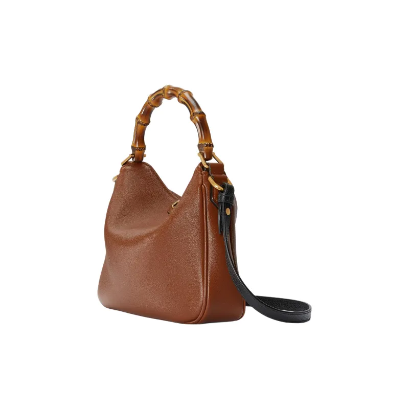 GUCCI Diana Leather Portable Crossbody Bag, Shoulder Bag Trumpets Women's Brown-2