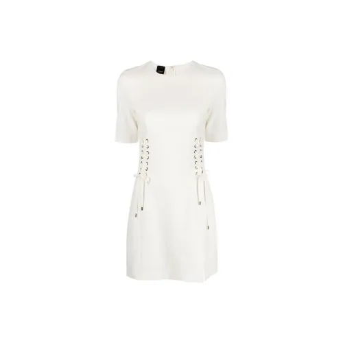 PINKO Short-Sleeved Dresses Women's White