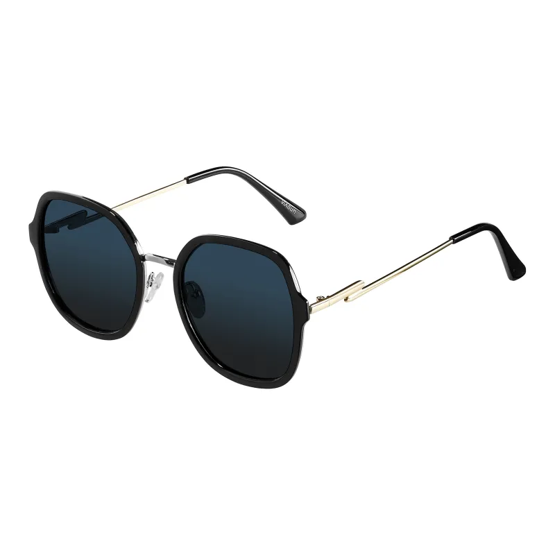 CLARKIA FLOWER Sunglasses Unisex Polarized Gradient Gray Sunglasses-3