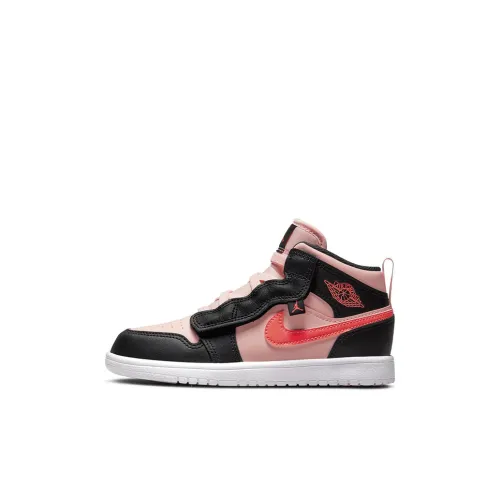 Air Jordan 1 Mid Black Pink Crimson