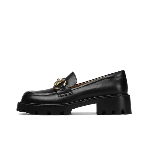 BOSSSUNWEN Loafers Women's Low-Top Black