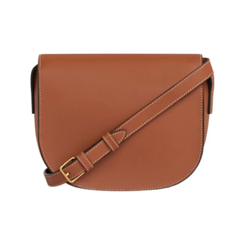 CELINE Cuir Triomphe Smooth Cow Leather Shoulder Bag Crossbody Bag Women's Tawny-2