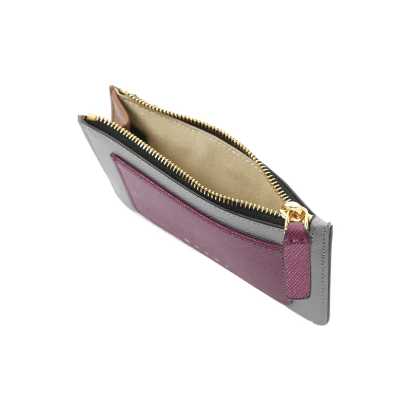MARNI Calfskin Card Holder, Wallet Women's Multicolor-3
