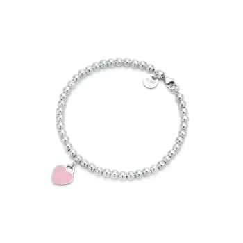 TIFFANY & CO. 925 Sterling Silver Bracelets Women's Pink