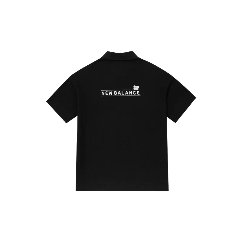 New Balance Polo Shirt Unisex Black-1