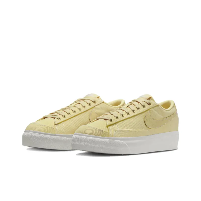 Nike Blazer Low Platform Canvas Anti-Slip Wear-Resistant Low-Top Skateboard Shoes GS Green-2