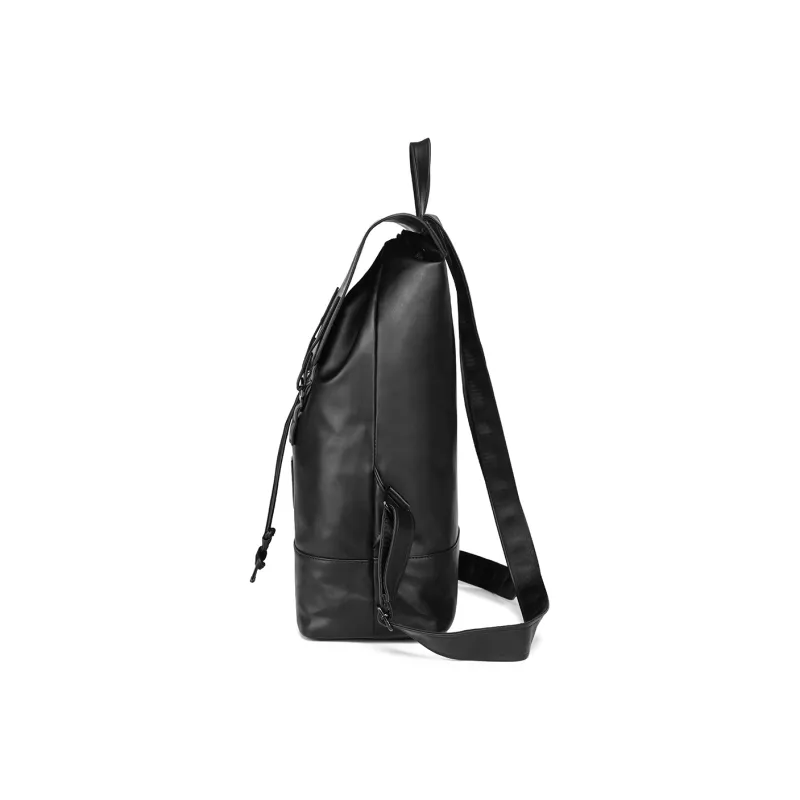 NOMK PU Cortex Laptop Backpack Regular Unisex Black/White-8