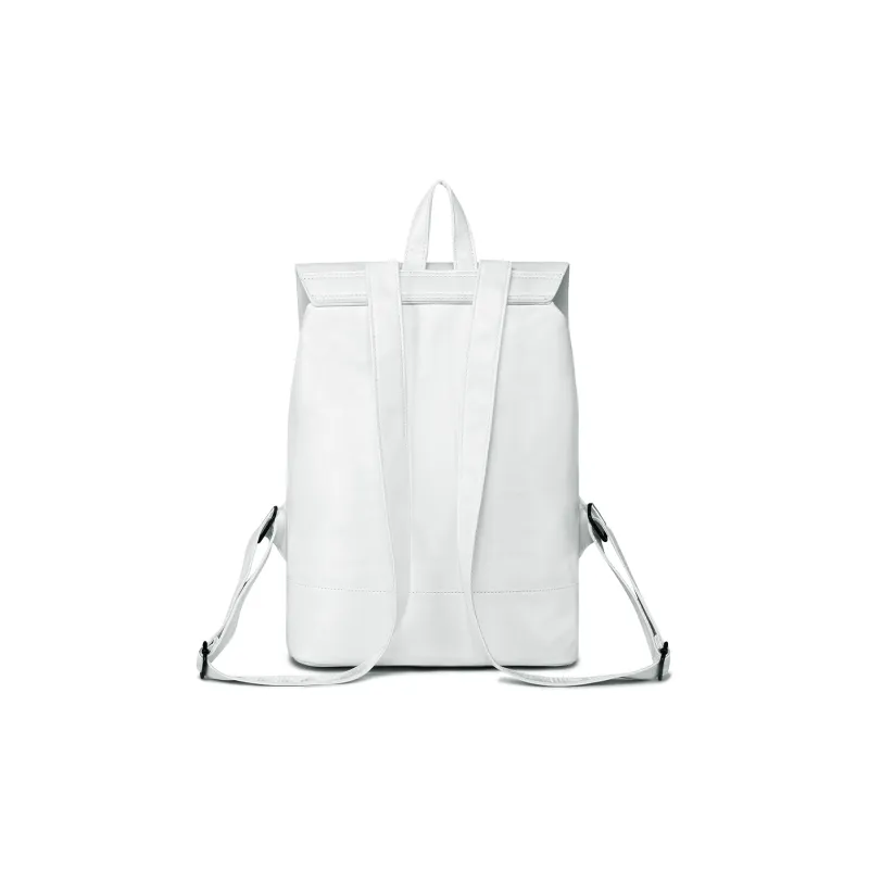 NOMK PU Cortex Laptop Backpack Regular Unisex Black/White-3