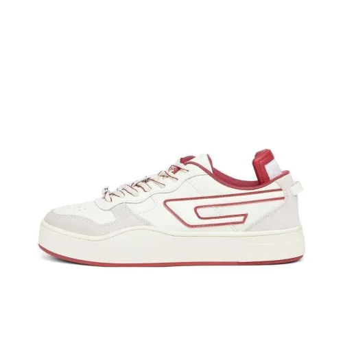 DIESEL Casual Shoes Men Low-Top White/Red