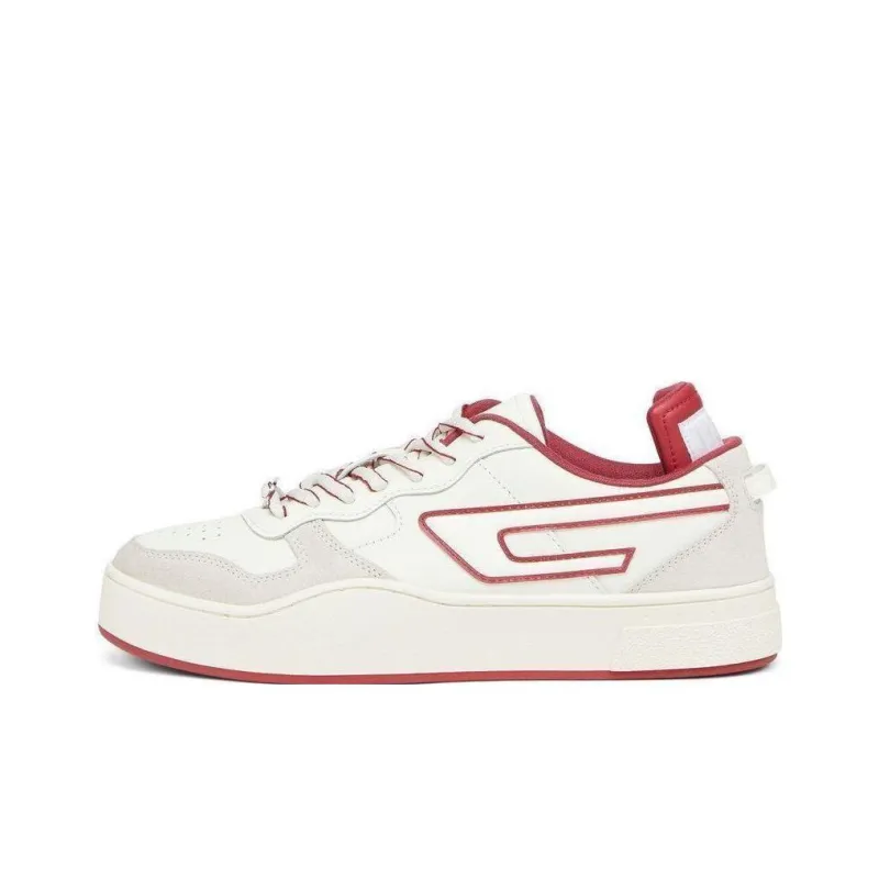 DIESEL Low-Top Sports Lifestyle Casual Shoes Men's White Red-0