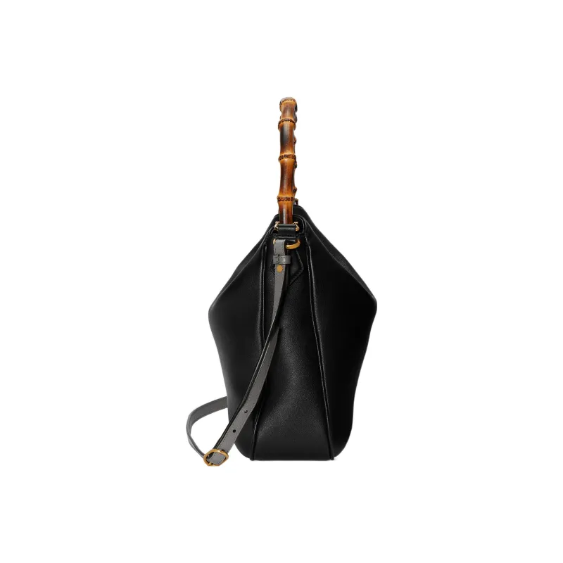 GUCCI Diana Leather Crossbody Bag Shoulder Bag Large Size Women's Black-3
