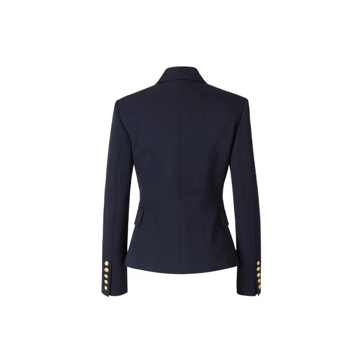 BALMAIN 6 Lion Button Wool Jacket 'Navy'-1