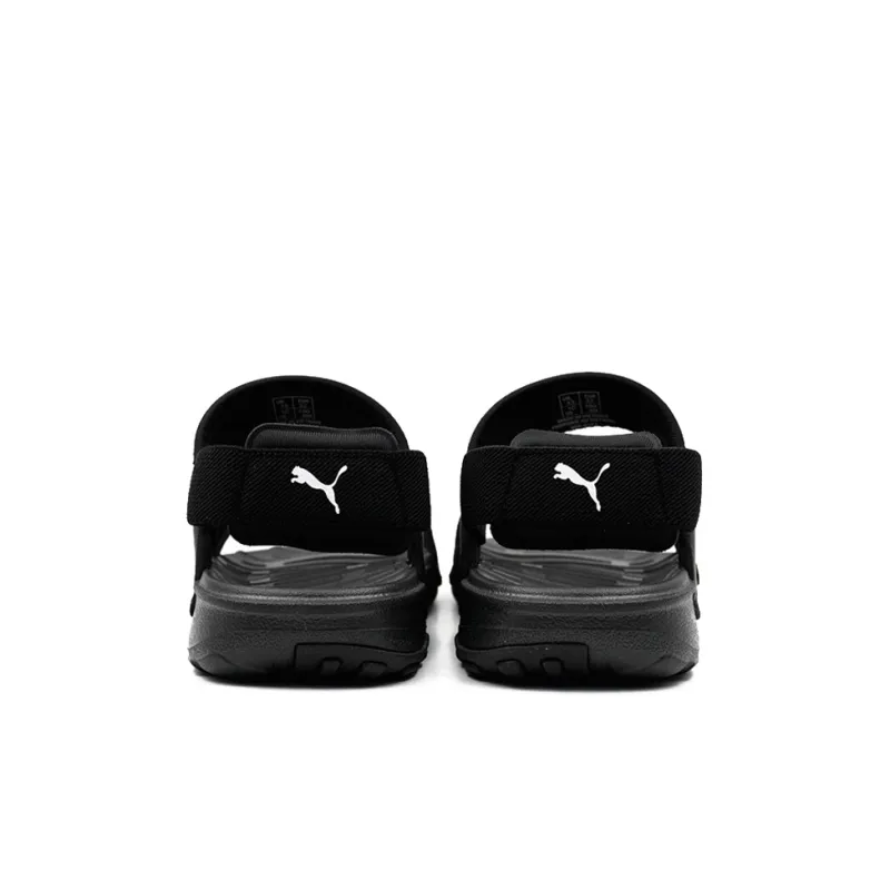 Puma Soft Sandal Little Kid 'Black White'-4