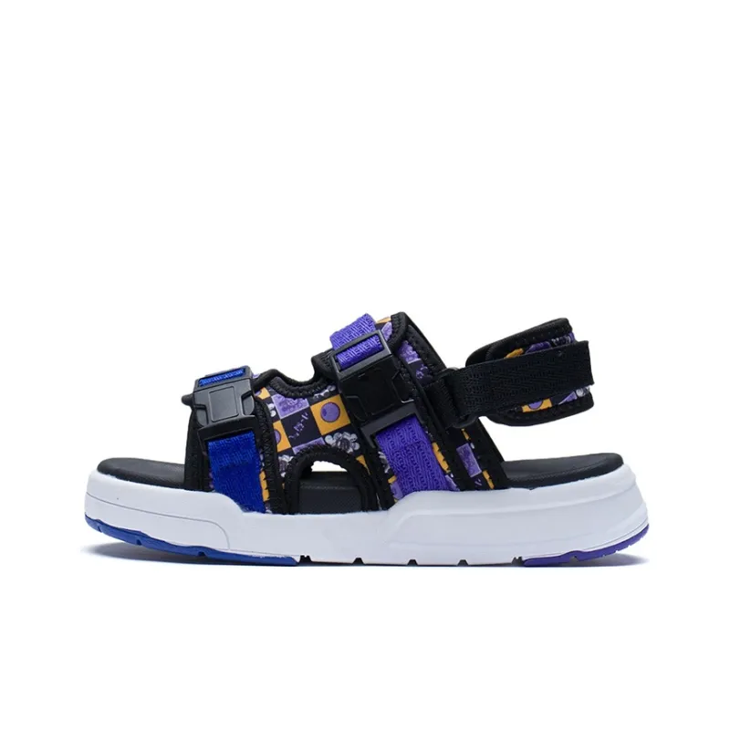 LINING YOUNG Coca Sandal Black Purple Teenagers-0