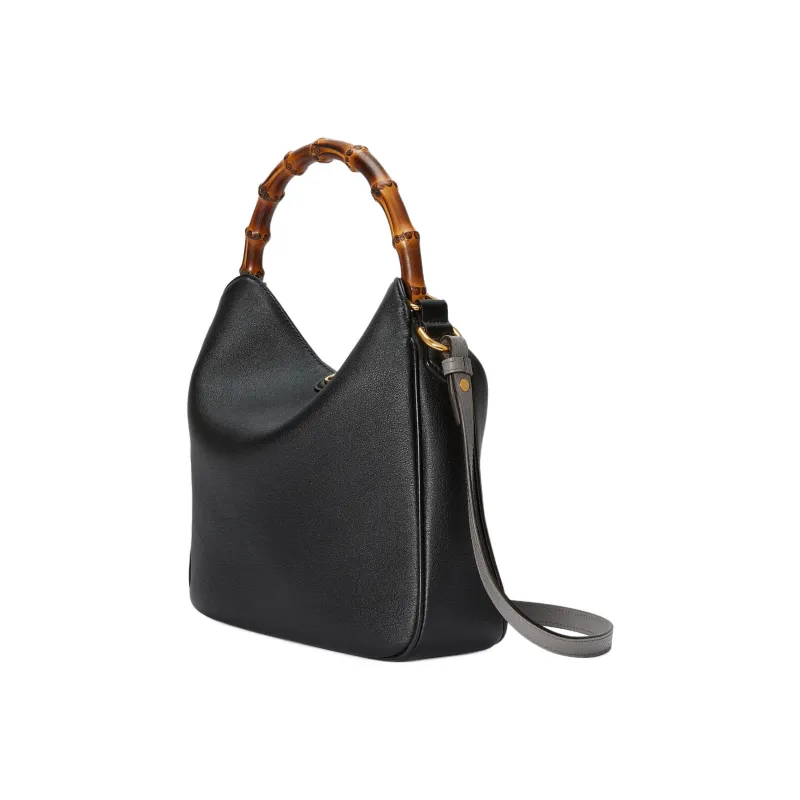 GUCCI Diana Leather Crossbody Bag Shoulder Bag Medium Size Women's Black-2