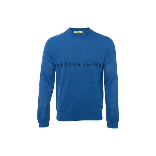 VERSACE Sweaters Men Blue