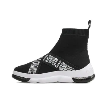 LOVE MOSCHINO High Top Sports Casual Shoes Women's Black