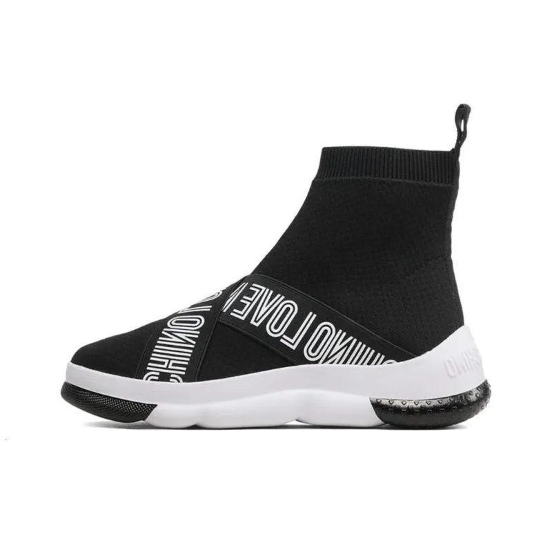 LOVE MOSCHINO High Top Sports Casual Shoes Women's Black-0
