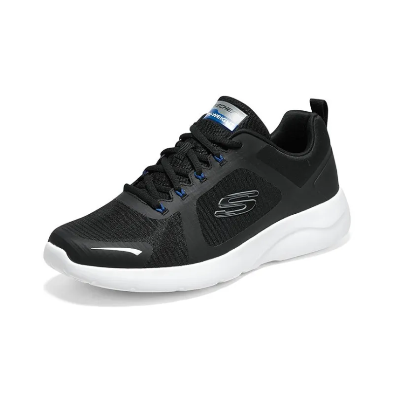 Skechers Dynamight 2.0 Cushioned Anti Slip Wear Resistant Breathable Lightweight Low Top Casual Shoes Men's Black White-2