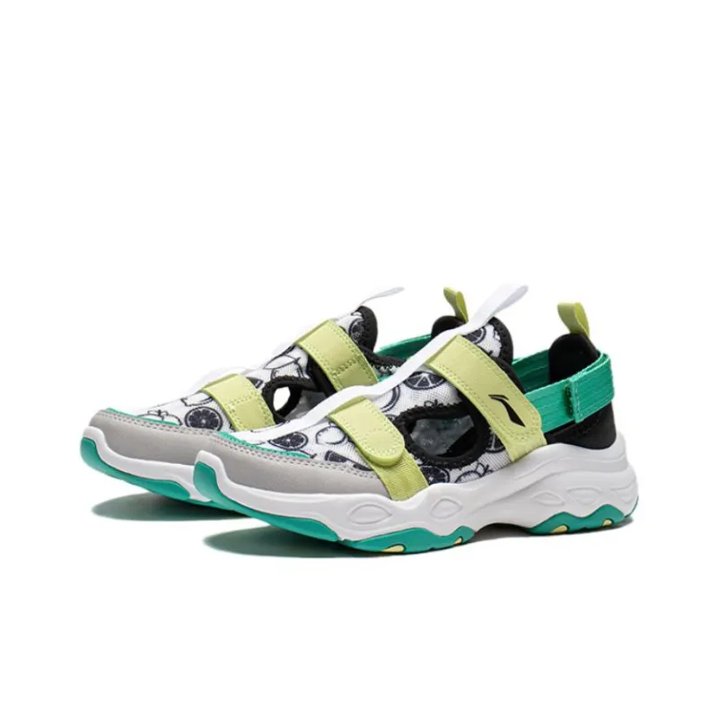 LINING YOUNG Anti Slip Wear Resistant Children's Sandals White Black Green Teenagers-2