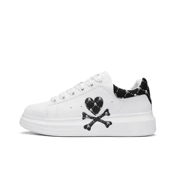 Tokidoki Heart Crisscross Bone Stylish Skateboarding Shoes Unisex