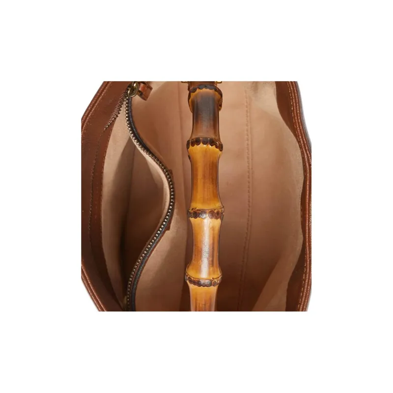 GUCCI Diana Leather Portable Crossbody Bag, Shoulder Bag Trumpets Women's Brown-8
