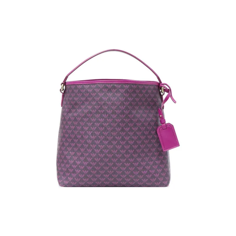 EMPORIO ARMANI Cow Leather Tote Bag Shopping Bag Handbag Regular Women's Fuchsia-0