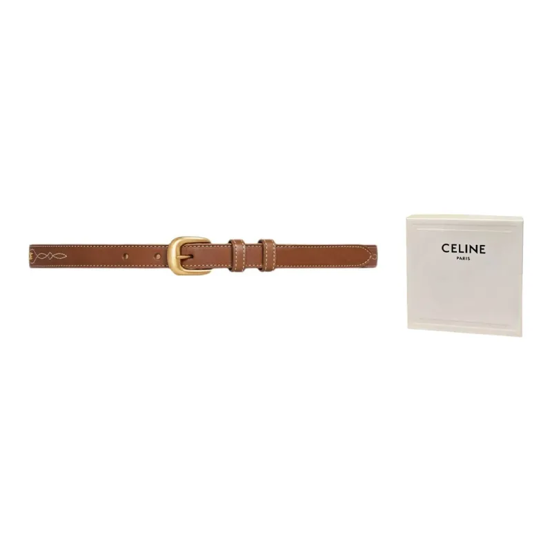CELINE Leather Belts Women's-3
