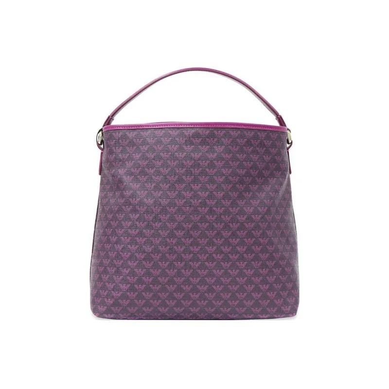 EMPORIO ARMANI Cow Leather Tote Bag Shopping Bag Handbag Regular Women's Fuchsia-2