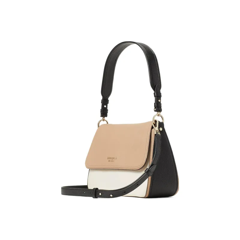 Kate Spade Hudson Leather Handbags Shoulder Bags Women's Milk White Multicolor-1