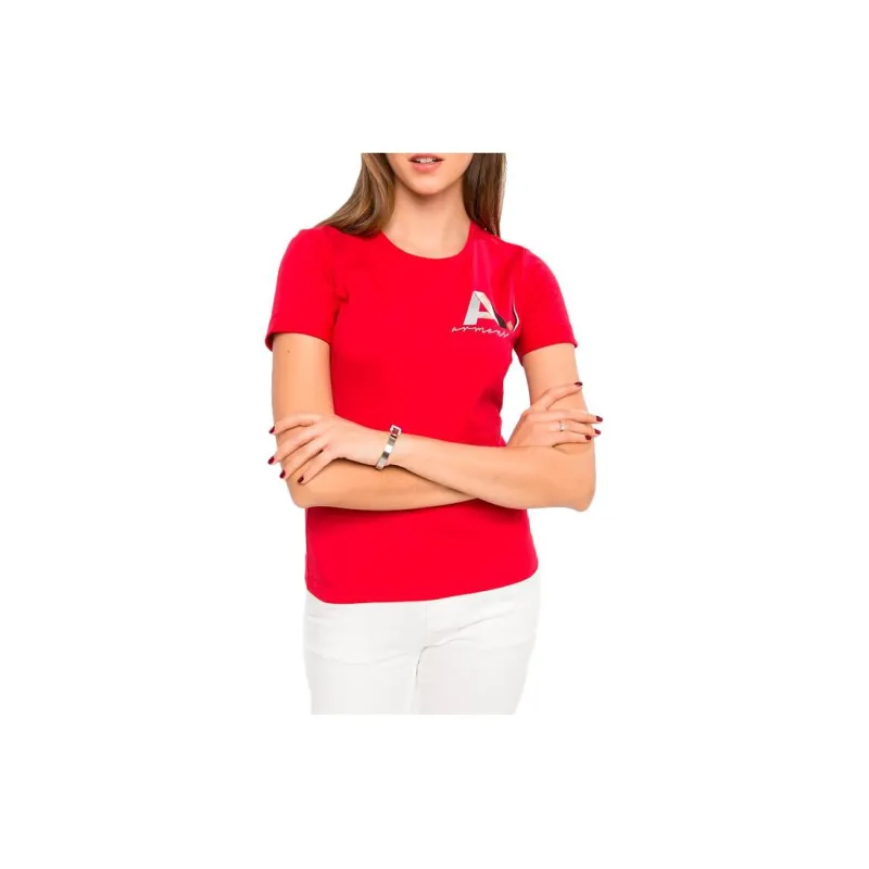 ARMANI JEANS T Shirts Women's Red-2