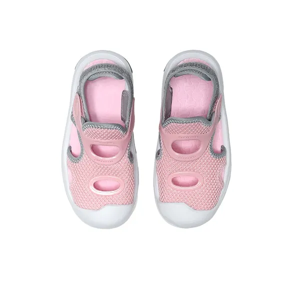 LINING YOUNG Slip Resistant Children's Sandals Gray Pink Children Aged 3 7 Years Old-2