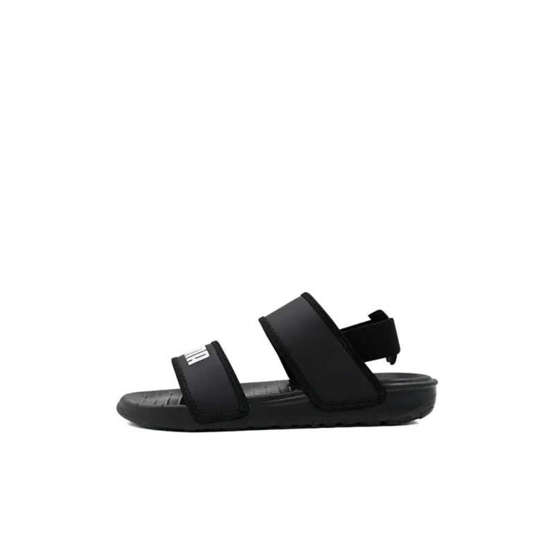 Puma Soft Sandal Little Kid 'Black White'-0