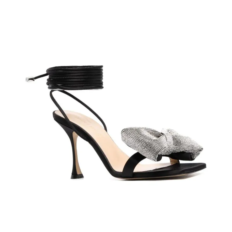 MACH & MACH Nicole Bow Embellished Heeled Sandals Women's-2