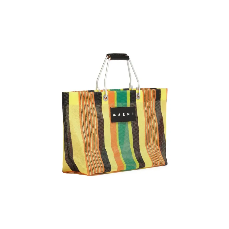 MARNI Polyethylene Basket Bag Handbag Mini Women's Multicolor/Yellow-1