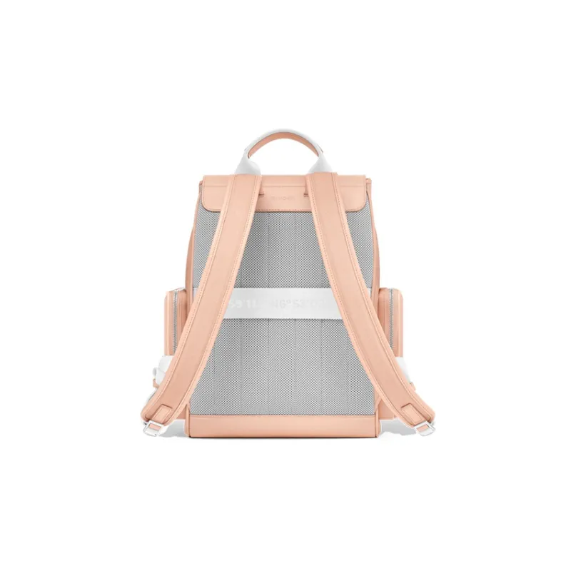 RIMOWA Never Still Canvas With Leather Backpack Small Size Women's Pink-2