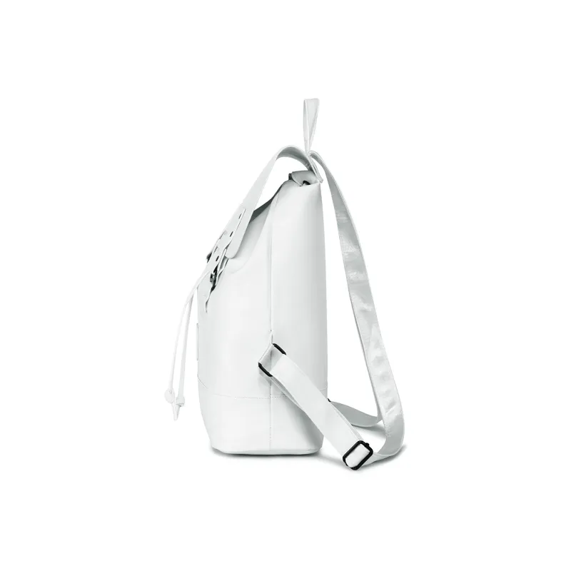 NOMK PU Cortex Laptop Backpack Regular Unisex Black/White-2