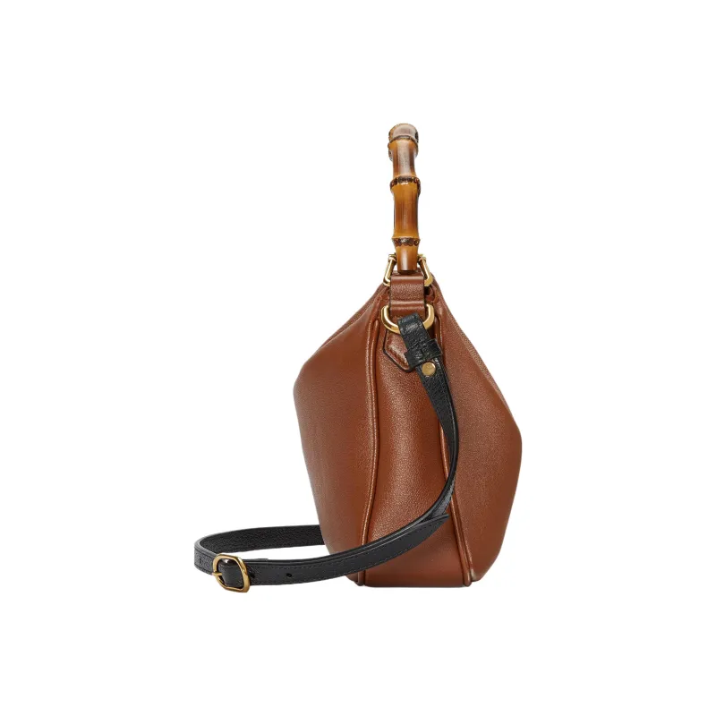 GUCCI Diana Leather Portable Crossbody Bag, Shoulder Bag Trumpets Women's Brown-3