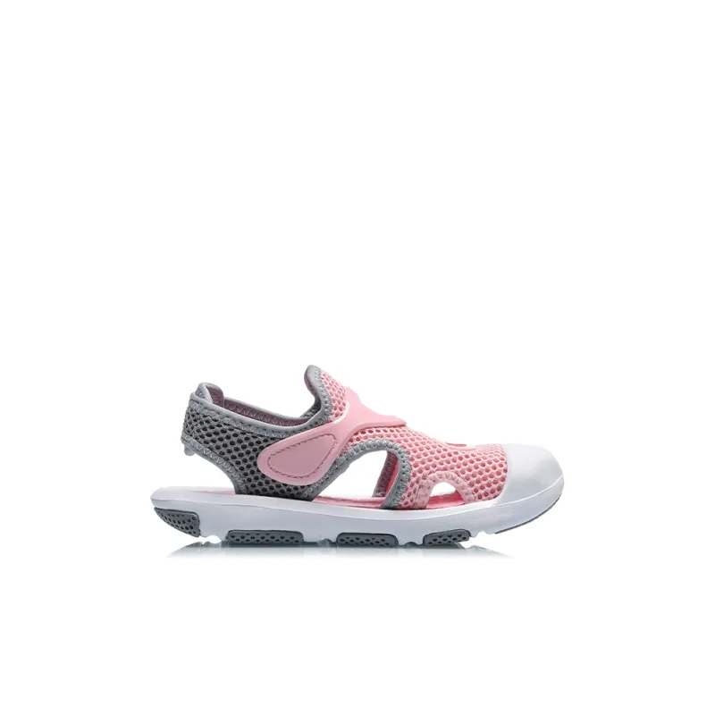 LINING YOUNG Slip Resistant Children's Sandals Gray Pink Children Aged 3 7 Years Old-1