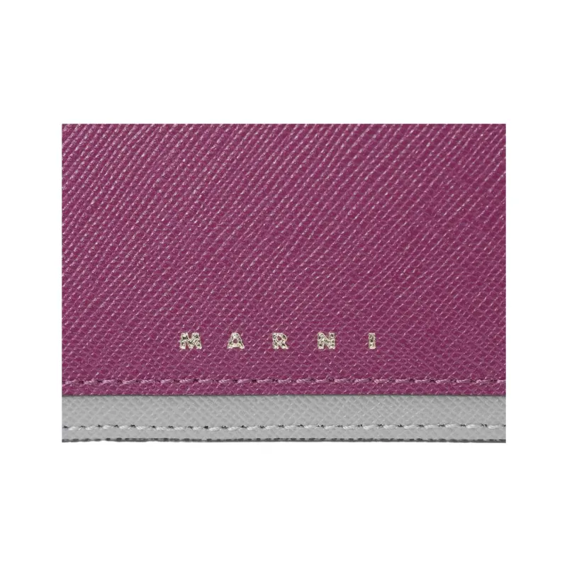 MARNI Calfskin Card Holder, Wallet Women's Multicolor-4