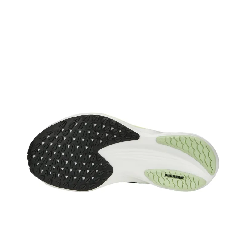 PUMA Liberate Nitro Anti Slip Wear Resistant Low Top Running Shoes Women's Black Green White-4