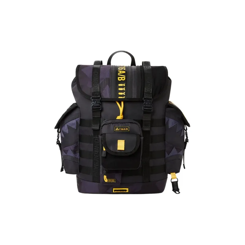 SPRAYGROUND Polyester Backpack Large Size Unisex Gray-0